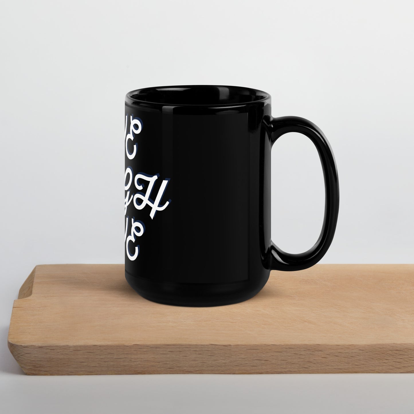 Live,Laugh,Love Black Glossy Mug